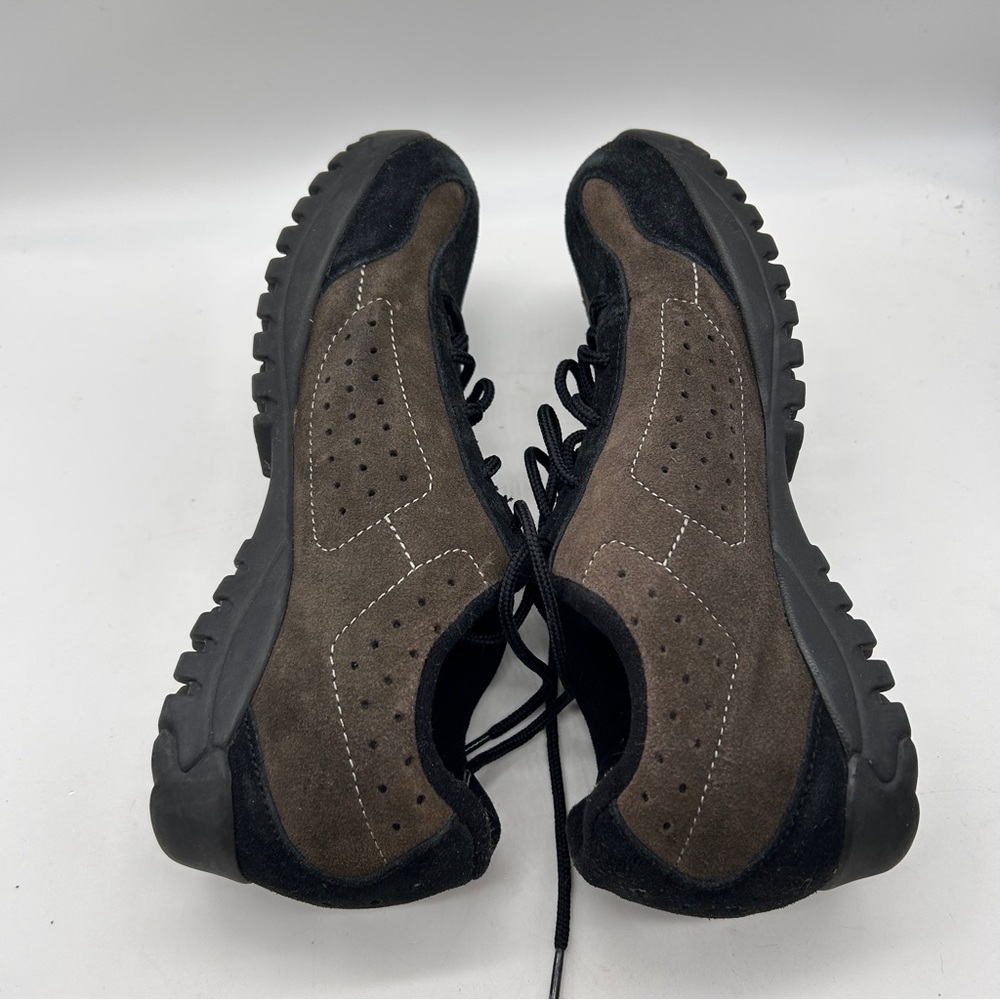 Shimano Spin Shoes SH-MT21 Womens Spinning Brown Black Suede GC - Picture 9 of 16